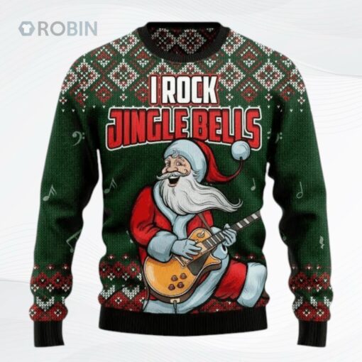 I Rock Jingle Bells Ugly Christmas Sweater, Sweatshirt