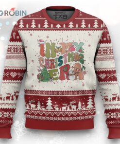 In My Xmas Era Ugly Christmas Sweater Cute Groovy Holiday