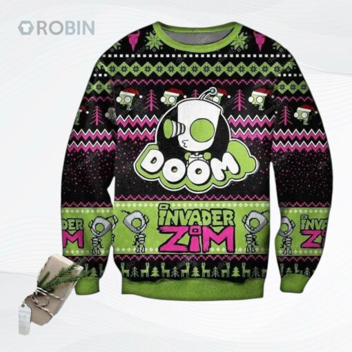 Invader Zim Doom Ugly Christmas Sweater