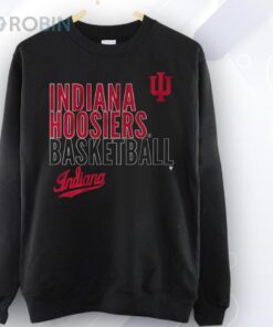 Indiana Basketball Text Logo Overlay Shirt