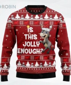 Is This Jolly Enough Donkey Ugly Christmas Sweater