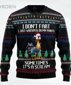 Its Scream Chicken Ugly Christmas Sweater