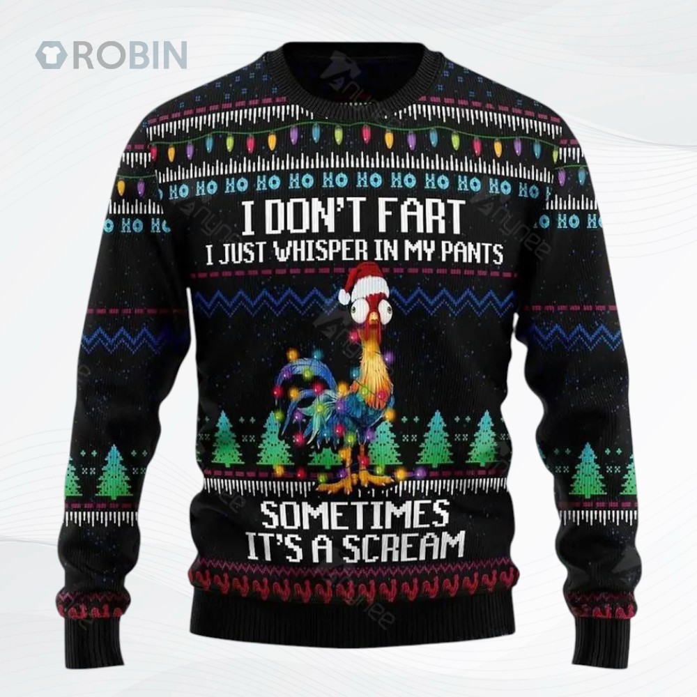 Its Scream Chicken Ugly Christmas Sweater Its Scream Chicken Ugly Christmas Sweater