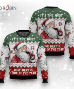 It’s The Most Wine Derful Time Of The Year Ugly Christmas Sweater