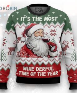 It’s The Most Wine Derful Time Of The Year Ugly Christmas Sweater