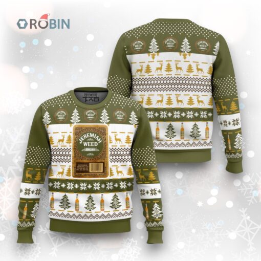Jeremiah Weed Bourbon Ugly Christmas Sweater