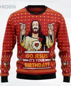 Jessuss Birthday Ugly Christmas Sweater