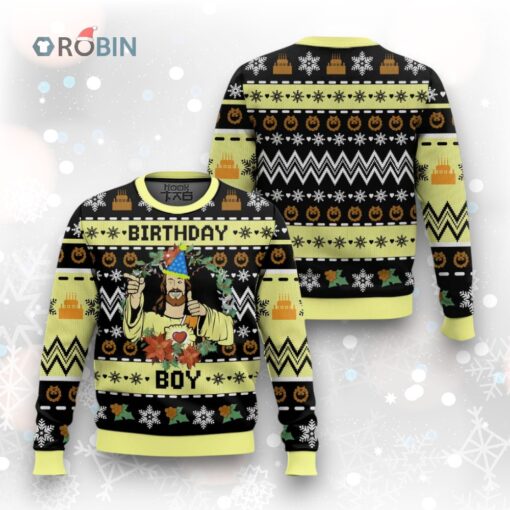 Jesus Birthday Boy Ugly Sweater