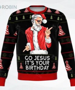 Jesus Birthday Funny Ugly Christmas Sweater, Sweatshirt