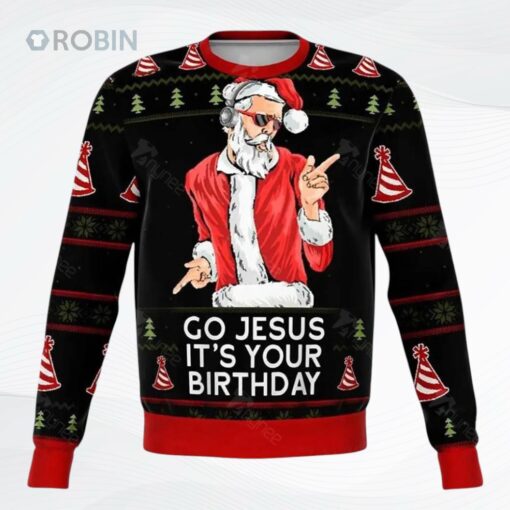 Jesus Birthday Funny Ugly Christmas Sweater, Sweatshirt