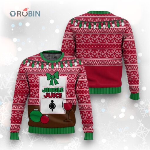 Jingle Juice Beverage Ugly Xmas Sweater