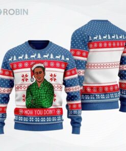 Joey Tribbiani Friends How You Doin Ugly Christmas Sweater