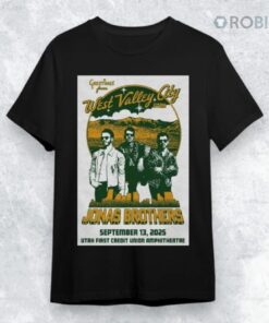 Jonas Brothers Utah First Credit Union Amphitheatre, West Valley City, Ut, Usa Tour September 13 2025 Poster Shirt