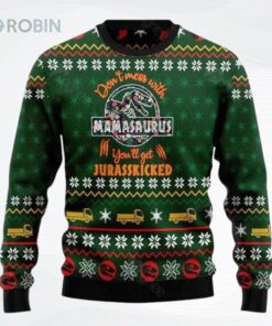 Jurassic Park Logo Mamasaurus Ugly Christmas Sweater