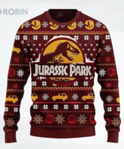 Jurracsic World All Over Printed Ugly Christmas Sweater, Sweatshirt