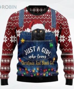 Just A Girl Who Loves Christmas Ugly Christmas Sweater, Sweatshirt