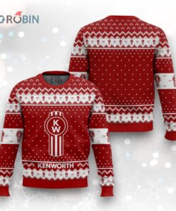 Kenworth Semi Truck Ugly Christmas Sweater