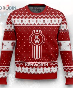 Kenworth Semi Truck Ugly Christmas Sweater