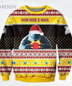 King Shark All Over Printed Ugly Christmas Sweater