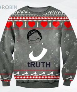 Knitting Pattern Ruth Bader Ginsburg For All Over Printed Ugly Christmas Sweater