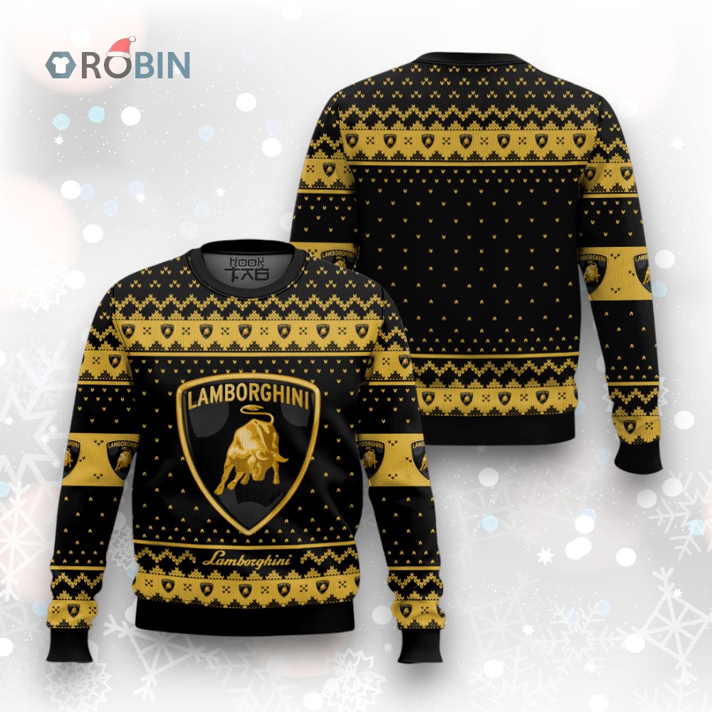 Lamborghini Ugly Christmas Sweater Lamborghini Ugly Christmas Sweater