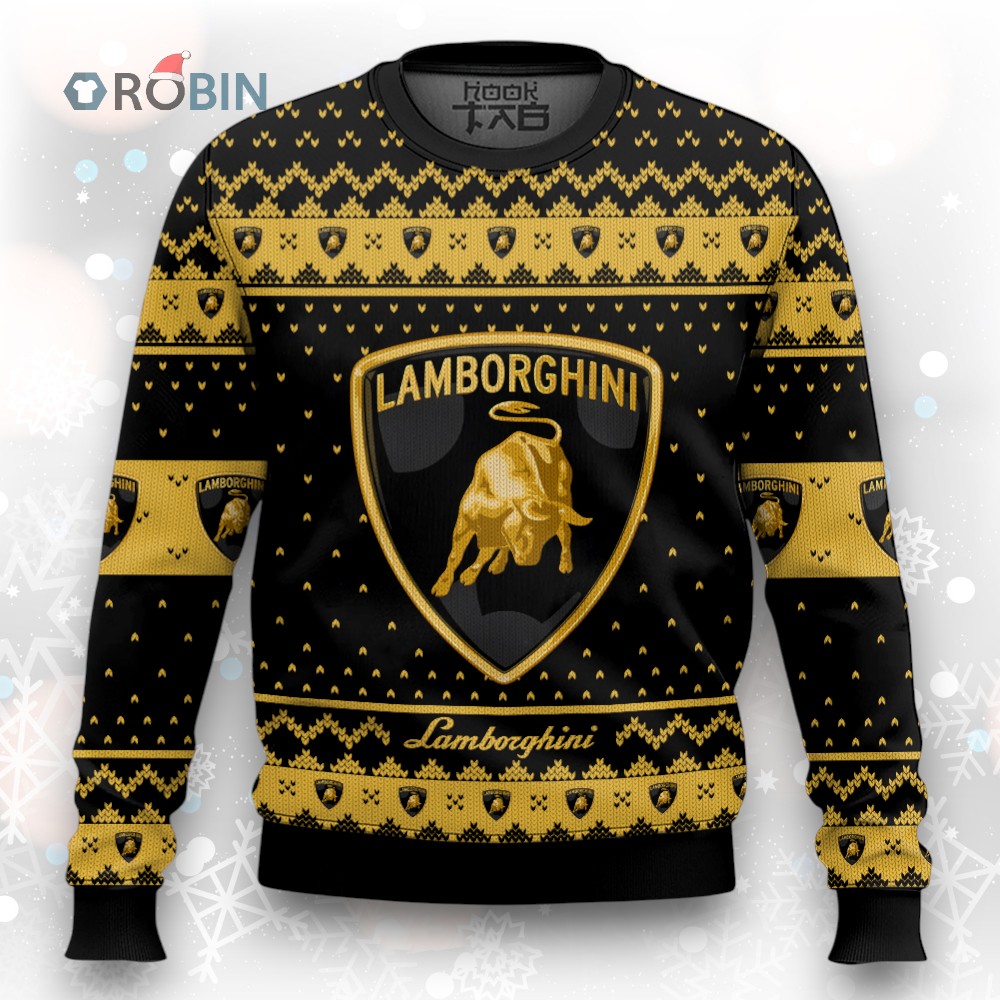 Lamborghini Ugly Christmas Sweater Lamborghini Ugly Christmas Sweater