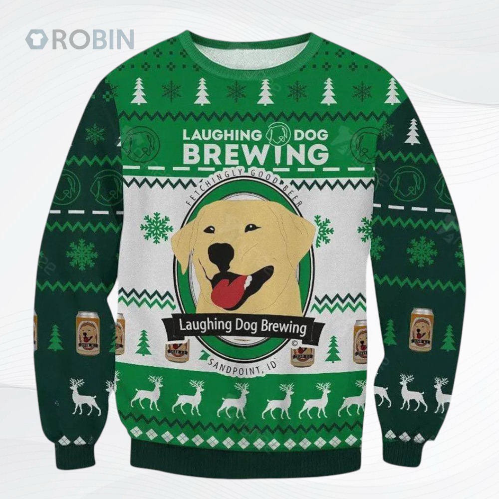 Laughing Dog Brewing Christmas Ugly Christmas Sweater, Sweatshirt Laughing Dog Brewing Christmas Ugly Christmas Sweater, Sweatshirt