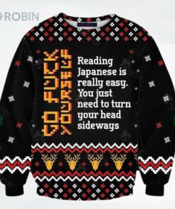 Learn Japanese Ugly Christmas Sweater