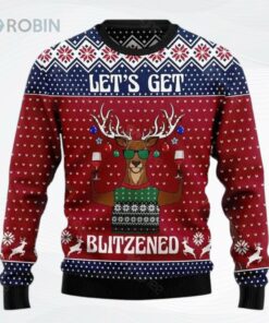 Let S Get Slouchy Ugly Christmas Sweater