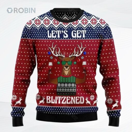 Let S Get Slouchy Ugly Christmas Sweater