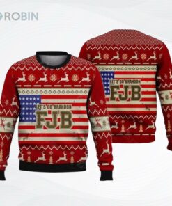 Lets Go Brandon Fjb All Over Printed Ugly Christmas Sweater, Sweatshirt