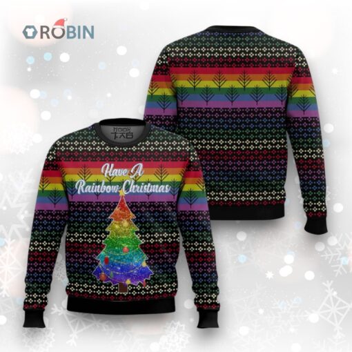LGBT Rainbow Ugly Christmas Sweater