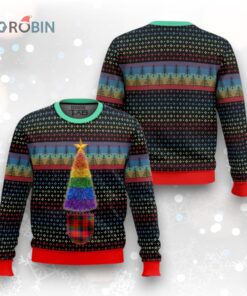 Lgbtq+ Christmas Tree Ugly Christmas Sweater Lgbtq+ Christmas Tree Ugly Christmas Sweater