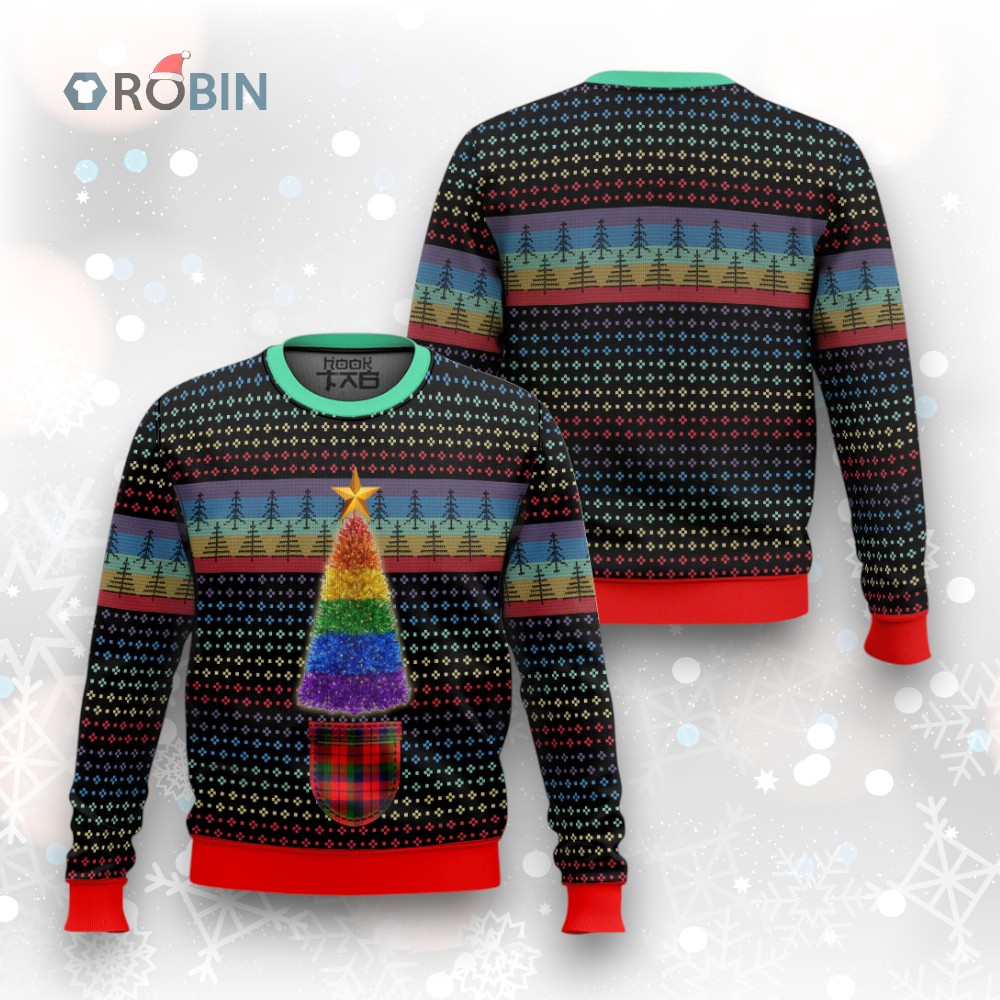 Lgbtq+ Christmas Tree Ugly Christmas Sweater Lgbtq+ Christmas Tree Ugly Christmas Sweater