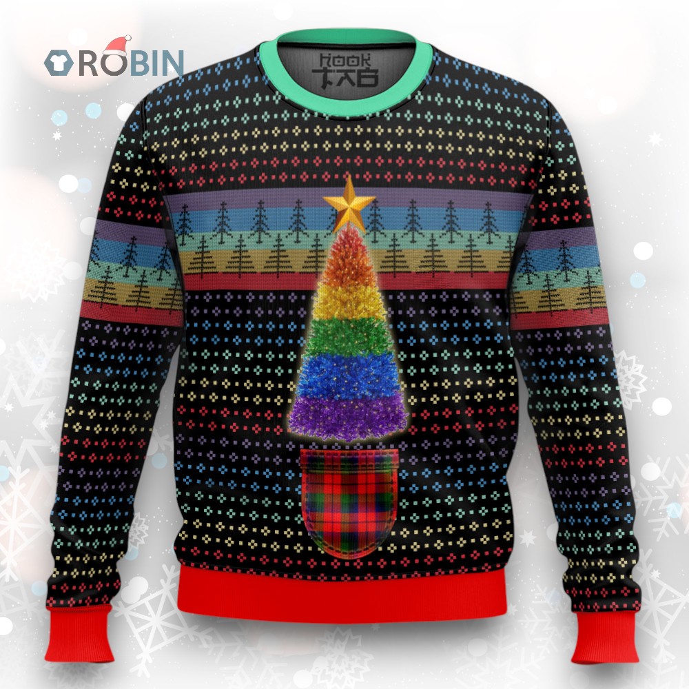 Lgbtq+ Christmas Tree Ugly Christmas Sweater Lgbtq+ Christmas Tree Ugly Christmas Sweater