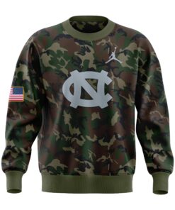 Limited Edition Carolina Basketball Coach Hubert Davis Camo Sweatshirt – – Carolina Tar Heels Shirt
