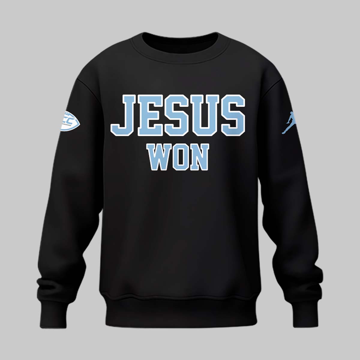 Limited Edition North Carolina Tar Heels JESUS WON Black Sweatshirt, Sweater Limited Edition North Carolina Tar Heels JESUS WON Black Sweatshirt, Sweater