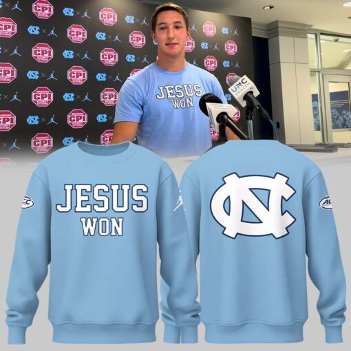 Limited Edition North Carolina Tar Heels JESUS WON Sweatshirt, Sweater, Tar Heels Merchandise