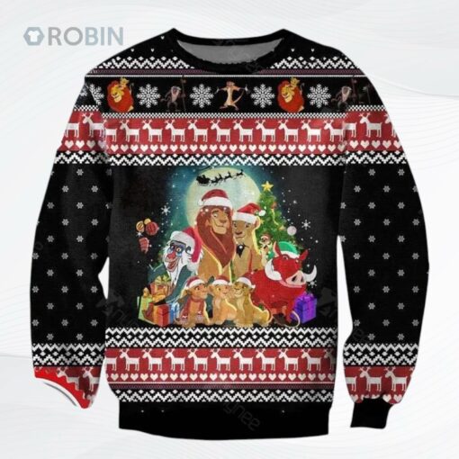 Lion King Simba Family Christmas Ugly Christmas Sweater