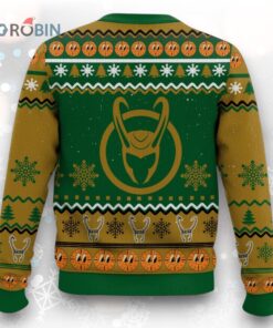 Loki, Making Mischief Bright Christmas Ugly Christmas Sweater Loki, Making Mischief Bright Christmas Ugly Christmas Sweater