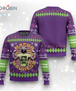 Macho Madness Macho Man Ugly Christmas Sweater