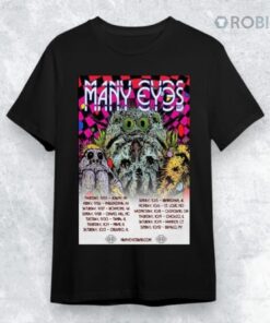 Many Eyes Sep + Oct 2025 Tour Poster Shirt