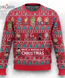 Marvel Superhero Ugly Christmas Sweater   Fun Holiday Design for Fans