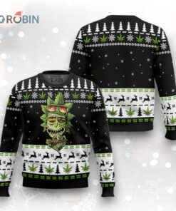 Marijuana Rick Ugly Christmas Sweater