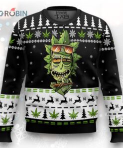 Marijuana Rick Ugly Christmas Sweater