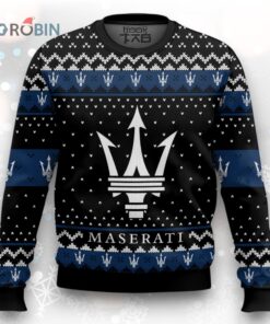 Maserati Printed Design Ugly Christmas Sweater for Festive Holiday Fun
