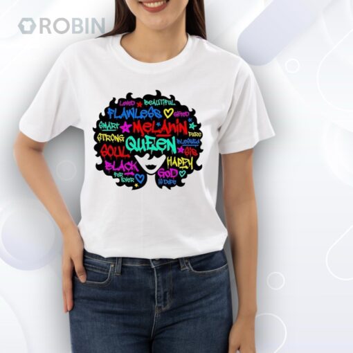 Melanin queen fro Shirt