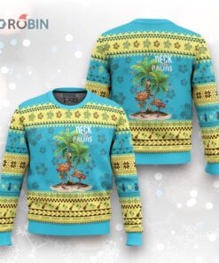 Mele Kalikimaka Hawaiian Christmas Ugly Christmas Sweater Deck The Palms Holiday Flamingo Beach Family Vacation In Hawaii