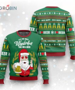 Men’s The Most Wonderful Time For A Beer Christmas Sweater