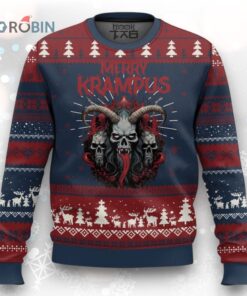 Merry Krampus Ugly Christmas Sweater Horor Xmas Evil